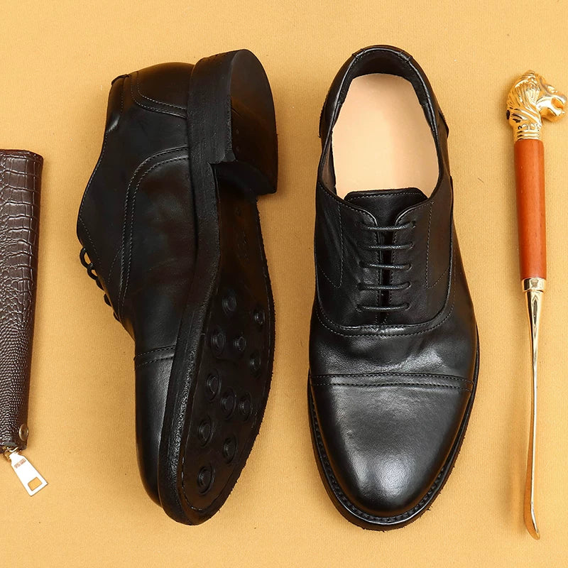 Men's Genuine Leather Leather Shoes, Handmade, Business