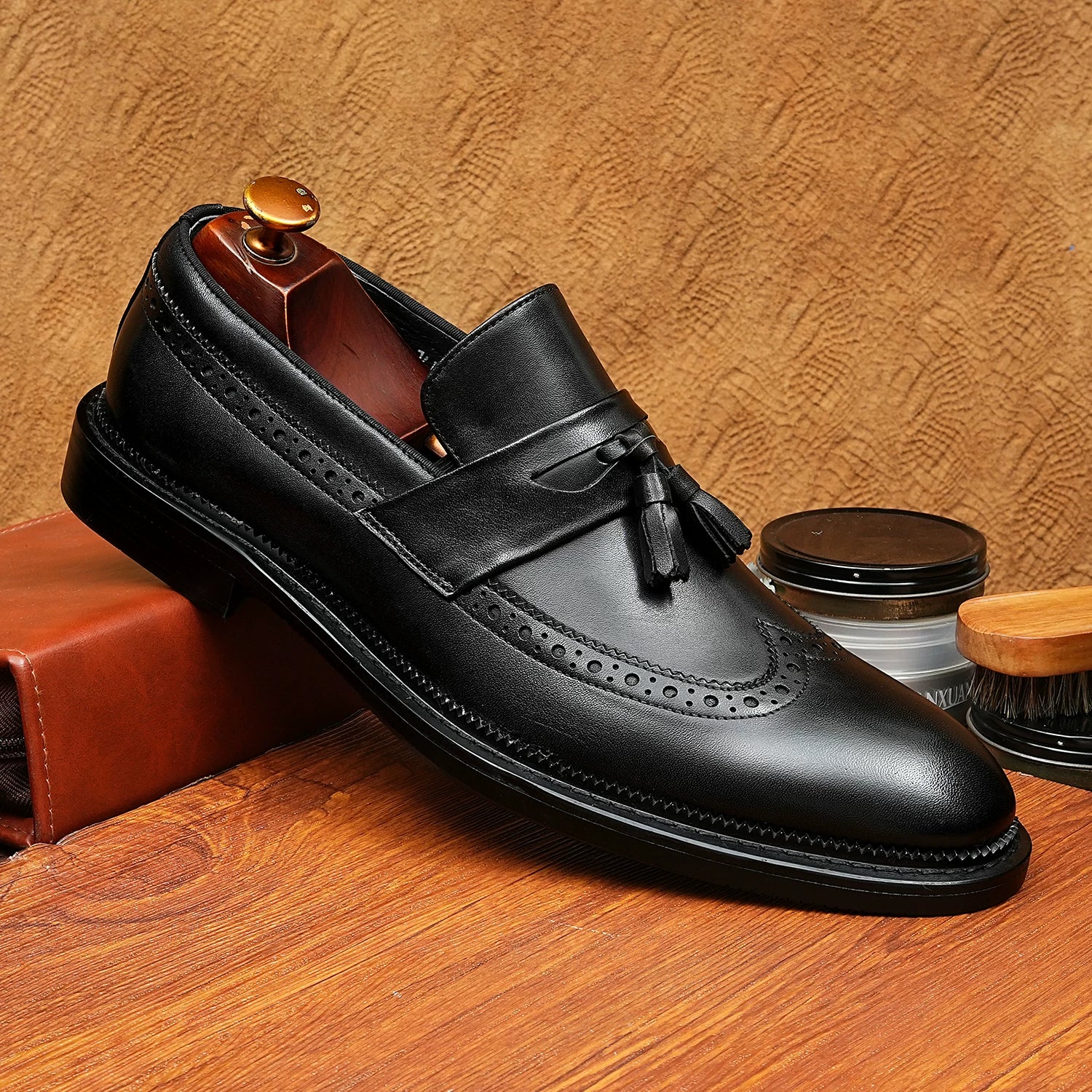 Men's Loafers, Slip-On, British Style