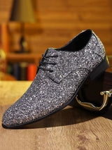 british style pointed leather shoes business casual shoes cross-border plus size