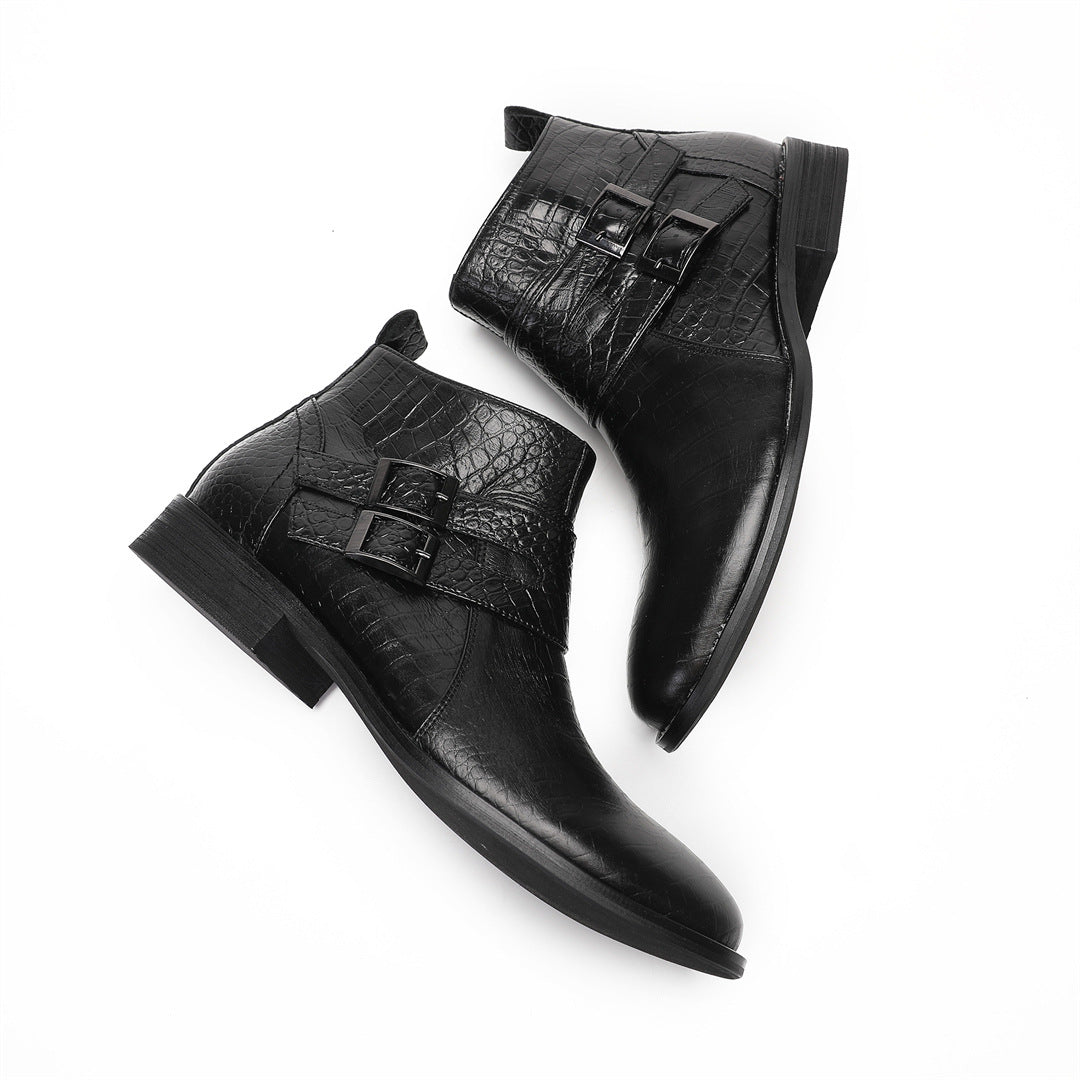 Men's Leather Chelsea Boots – Business, British Style – Style 31
