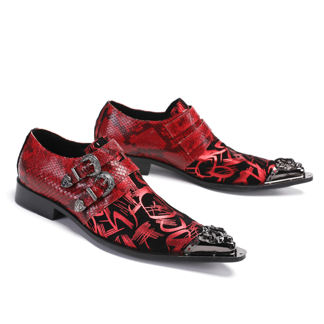 Men's Leather Dress Shoes – Pointed Toe, Lace-Up
