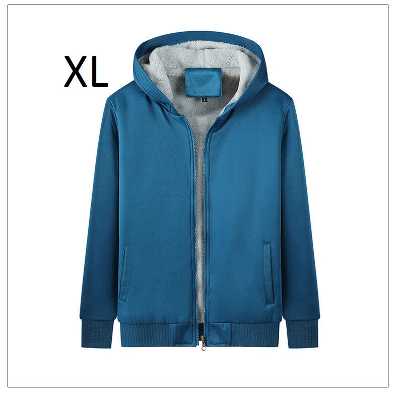 GIFTZU Men's Leather Jacket, Men Sweater Coat Autumn Winter Thickened Fashion Casual Warm Zipper Sweater Hooded Fleece Liner Sweaters Jacket Mens Clothing