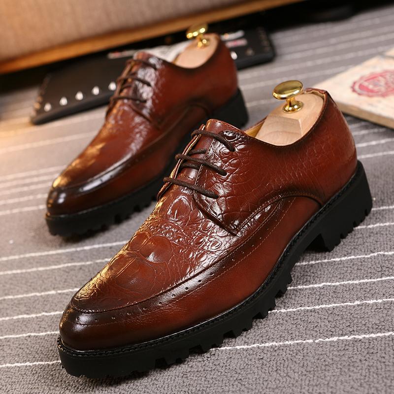 2026 spring new men's casual leather shoes, formal shoes, casual business shoes, non-slip men's
