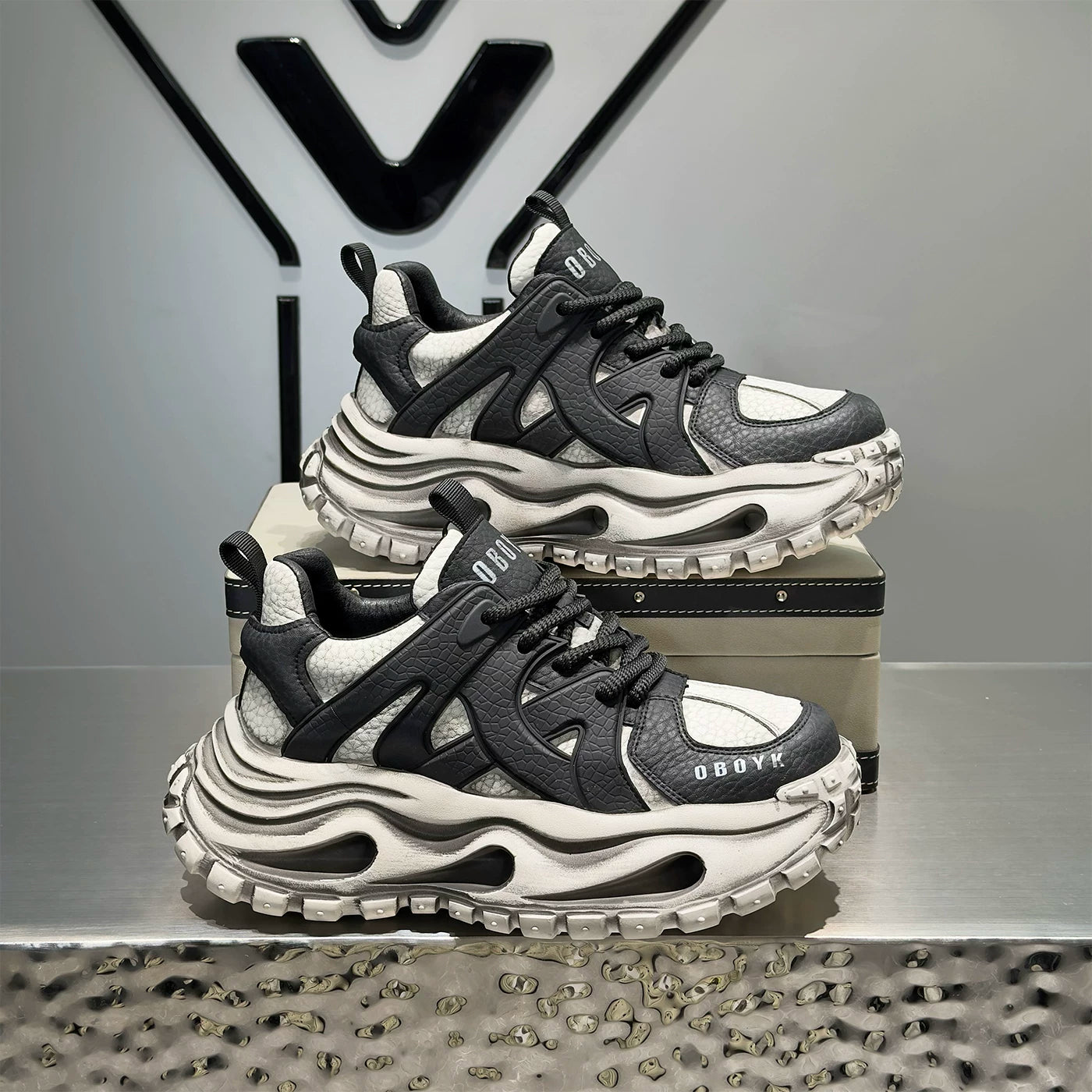 Men's Height-Increasing Platform Retro Chunky Dad Sneakers 2026 New