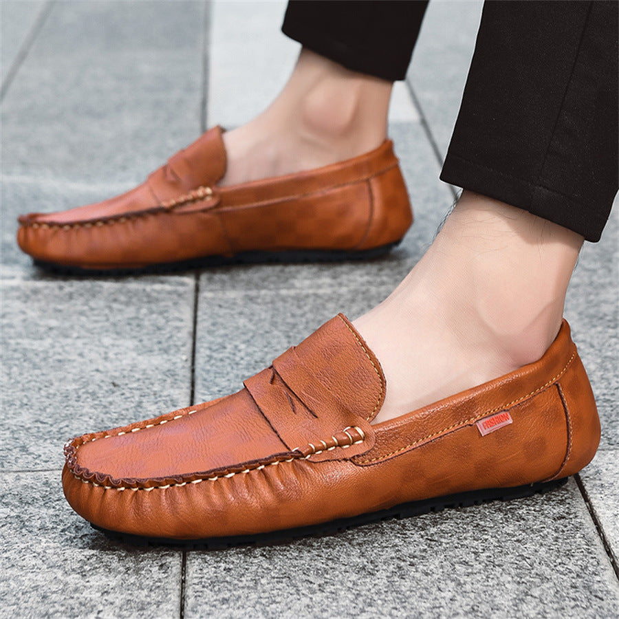 Wow, independent station men's shoes, breathable bean shoes for men, 2025new arrivaltrendyk-style le 1