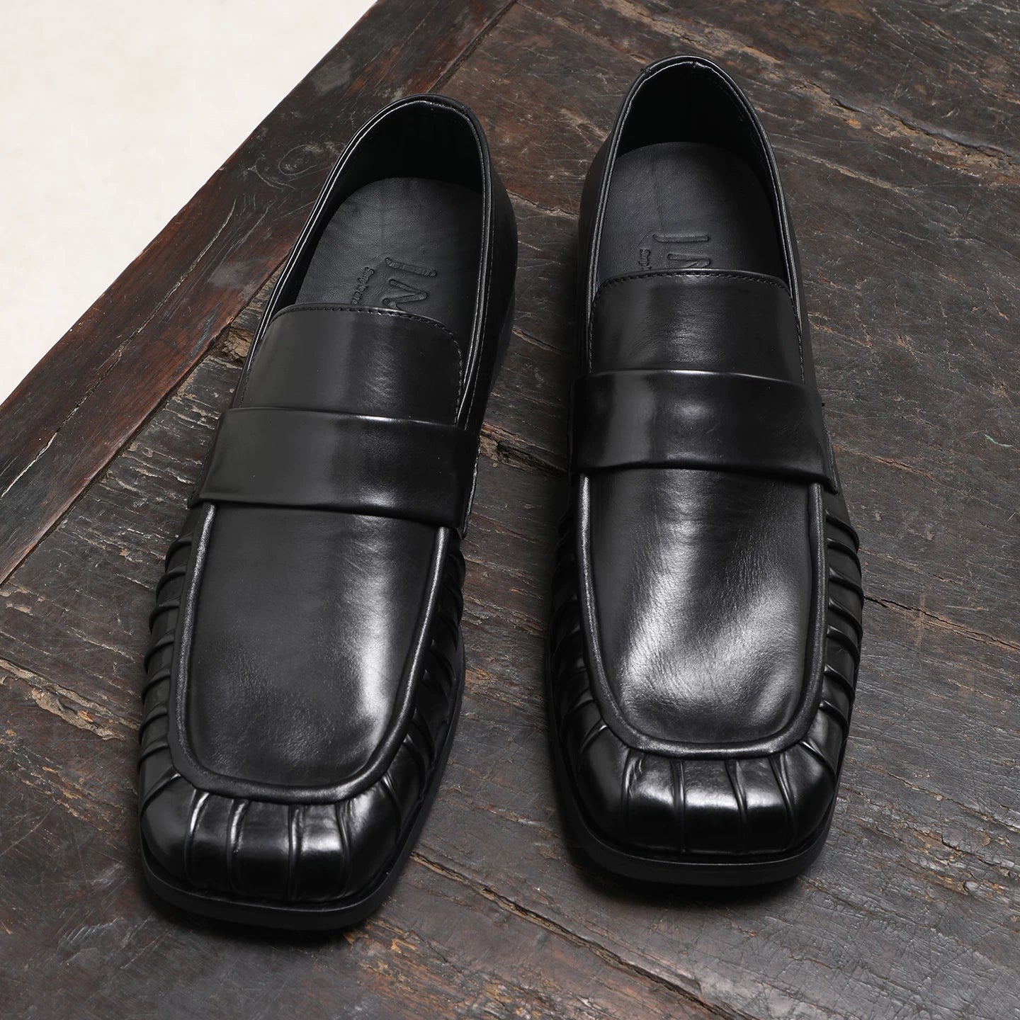Men's Genuine Leather Loafers, Breathable, Slip-On