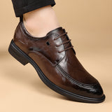 New arrival business leather shoes for men, made of first-layer cowhide, pointed toe, formal leather