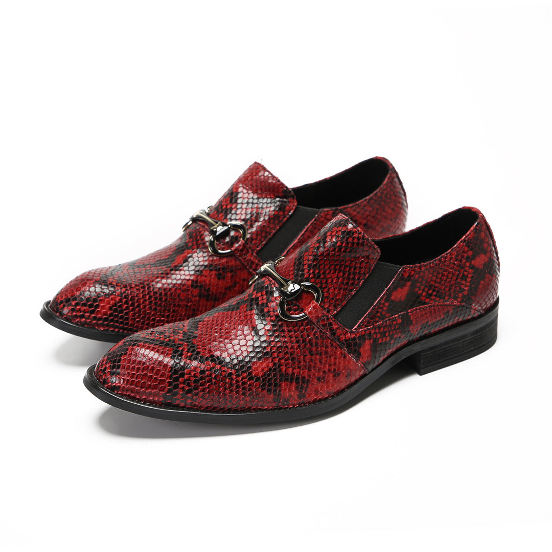 Men's Leather Loafers – Pointed Toe, British Style – Style 87