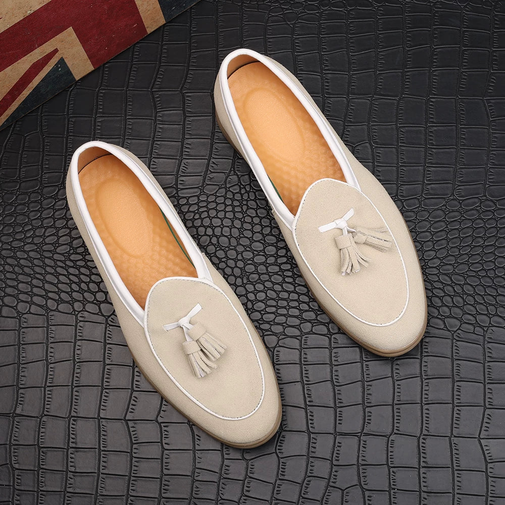 Men's Genuine Leather Loafers, Breathable, Slip-On