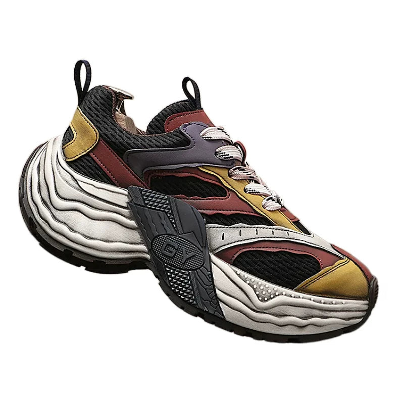 Men's Platform Low-Top Retro Chunky Dad Sneakers 2026