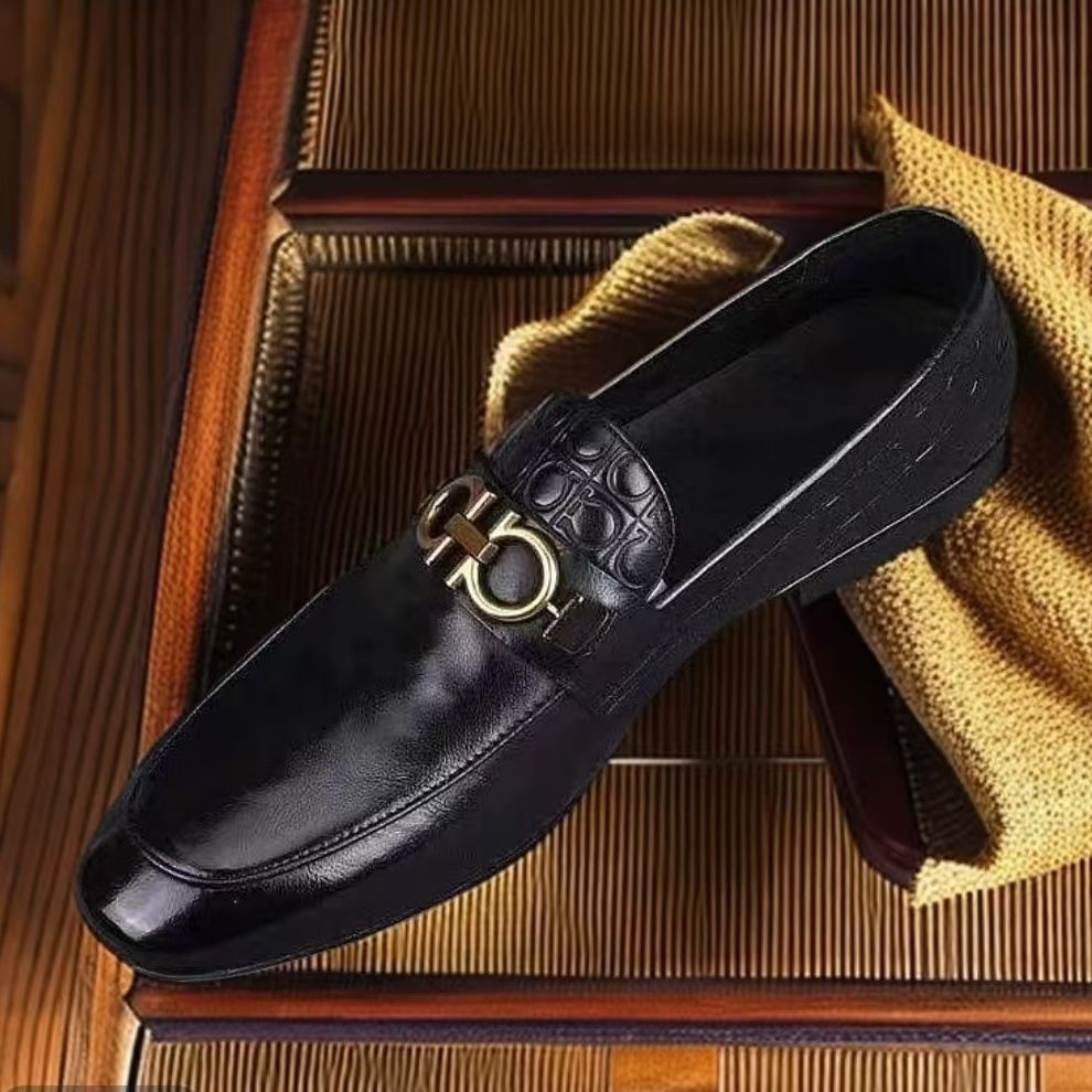 2026 men's new leather shoes: breathable, soft-soled, trendy slip-ons – versatile business casual lo 6