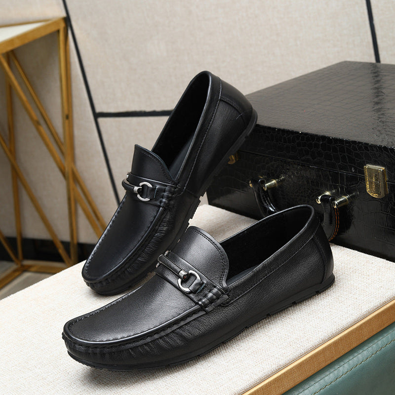 Value-for-money, ultra-soft, single-layer cowhide moccasins – new 2026 spring/summer collection. sli
