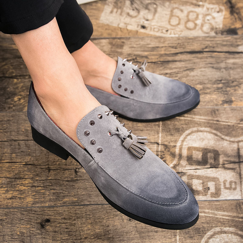 Men's Black Leather Formal Shoes, British Style, Style 3191