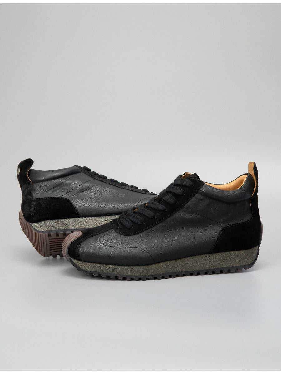 Sitao european station 2026 new arrivalretrocasual style easiest for matchtrendy shoesmen cowhide casual mid-top forrest gump shoes