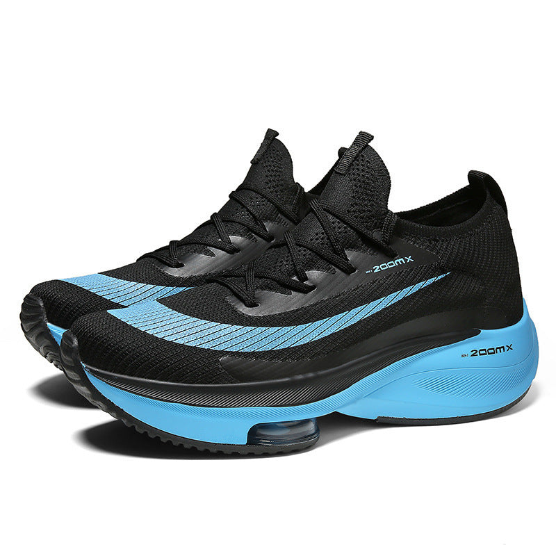Export shoes men's trendy 2026 summernew arrival flying woven men shoes couple running sports mens shoes