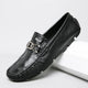 Tiktok viral croc-embossed loafers - effortless driving shoes, british casual style, genuine leather