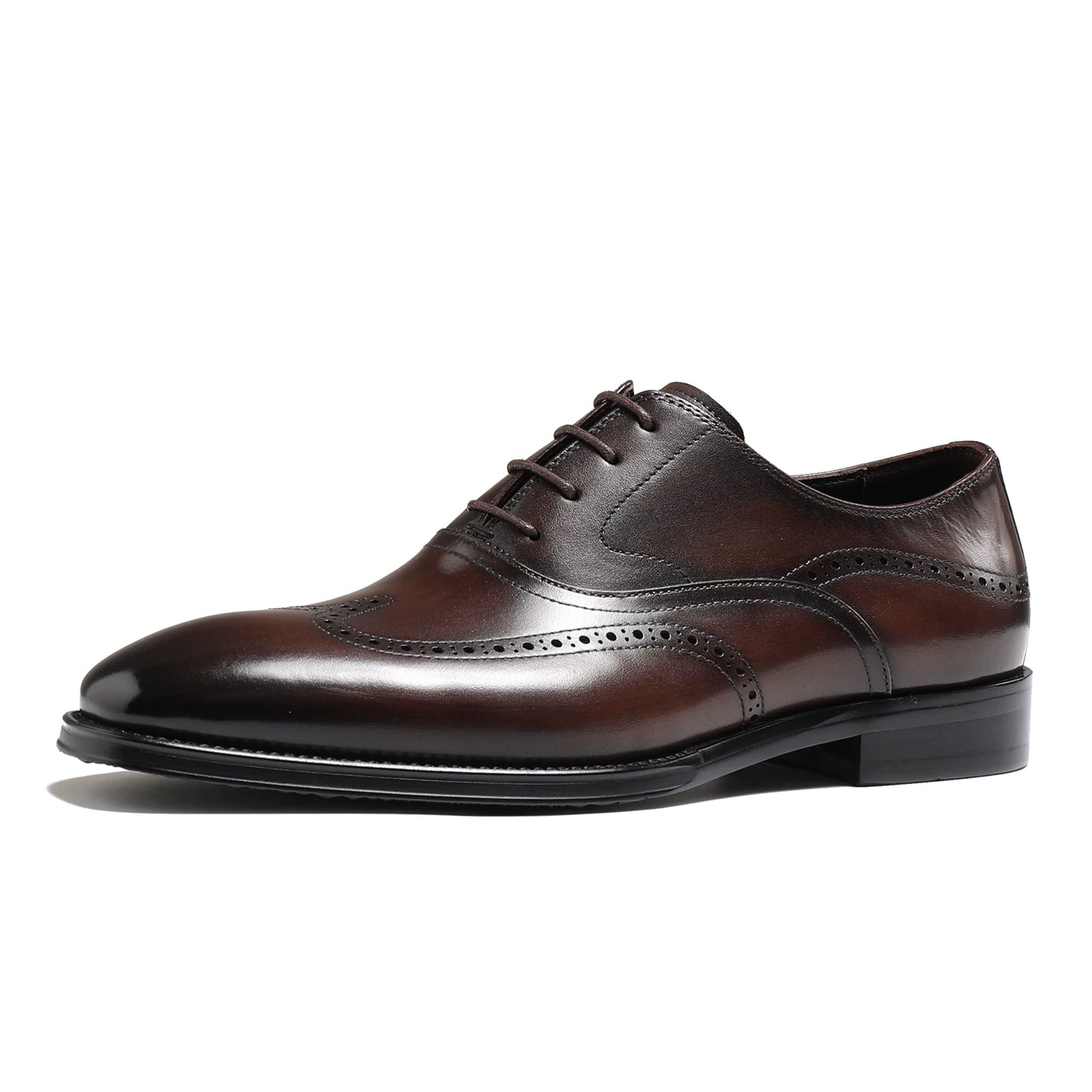 Men's Genuine Leather Oxford Shoes, Handmade, British Style
