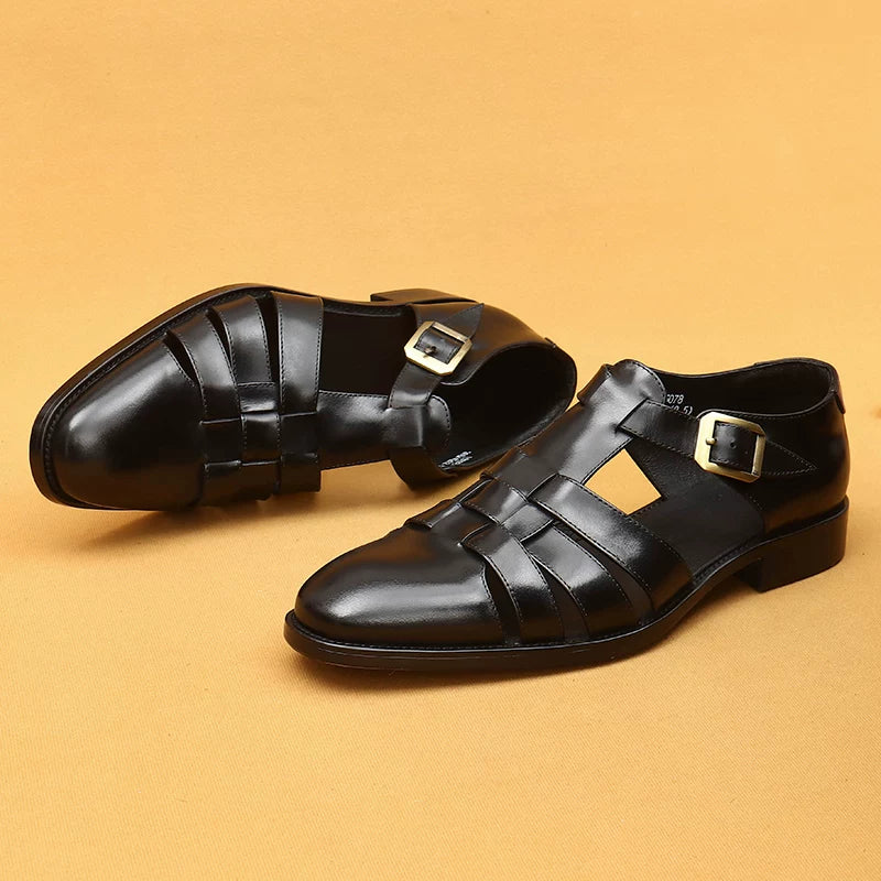 Men's Genuine Leather Sandals, Business, Formal