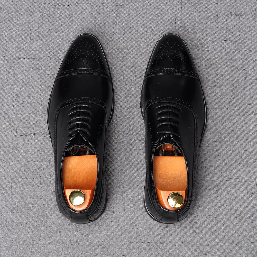 Men's Derby Shoes, Height Increasing, Pointed Toe