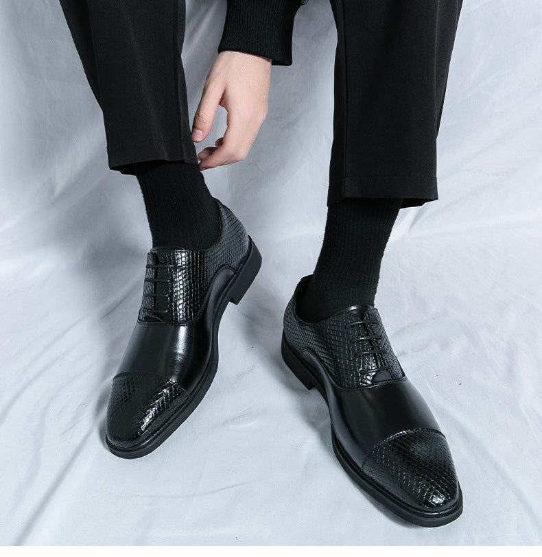 Cross-border men's shoes, plus size, british style formal leather shoes, men's business casual shoes