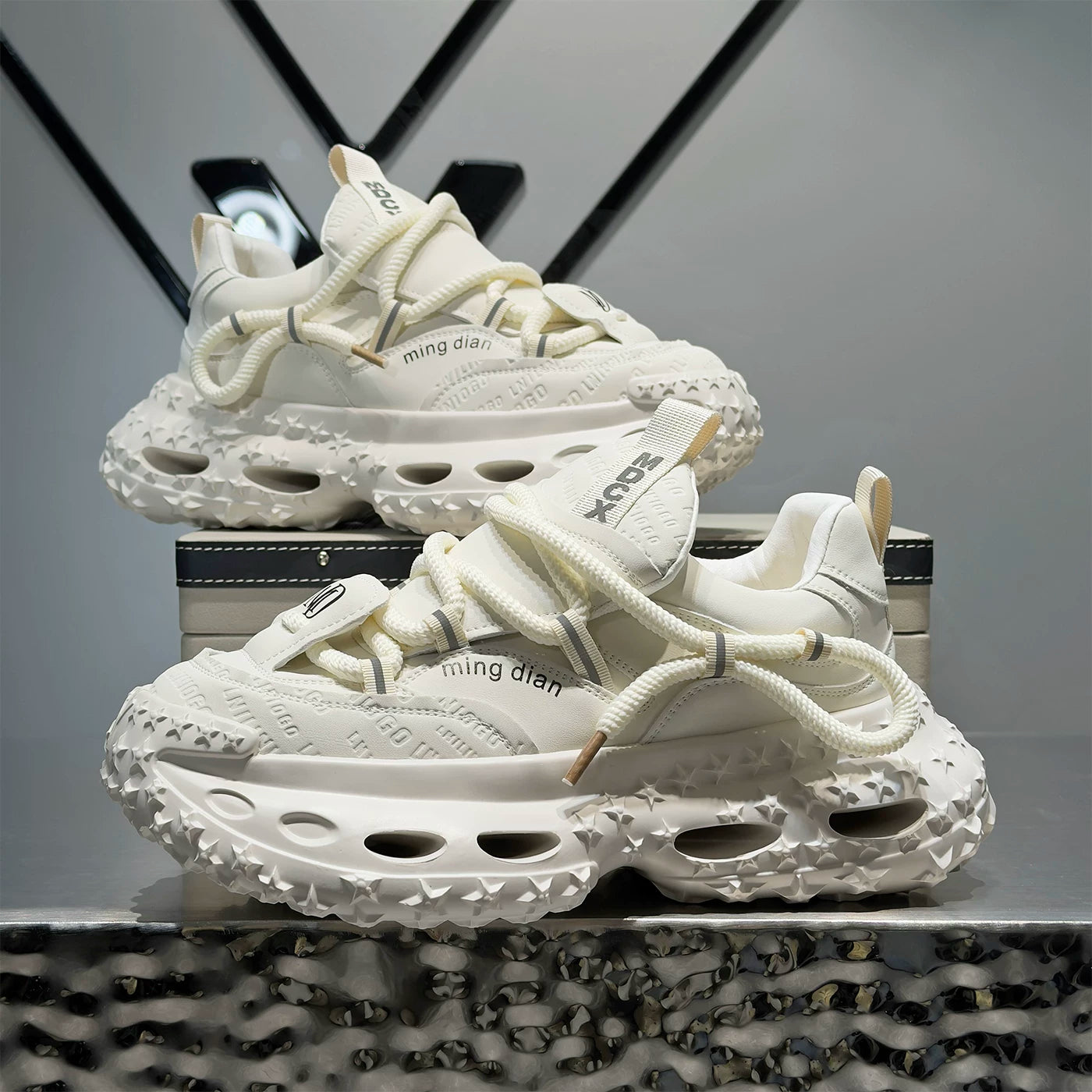 Men's Height-Increasing Platform Trendy Chunky Dad Sneakers 2026 Summer New