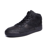European station guangzhou handmade high-top men's shoes trendy new men's genuine leather high-top skate shoes knife-cut casual shoes warm