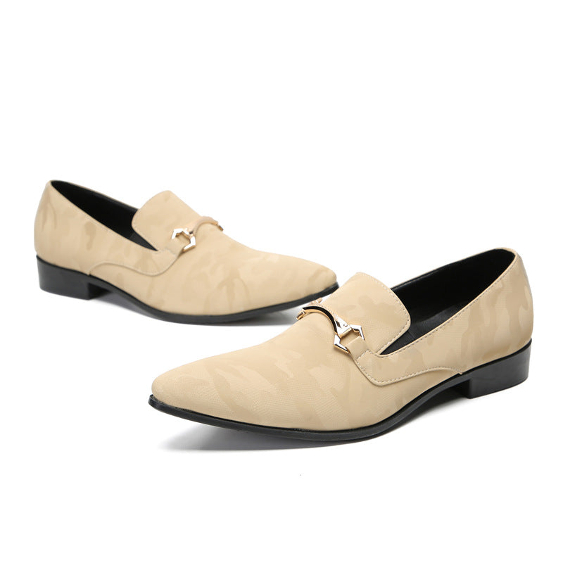 Spring and Autumn Leather Shoes Men's Cowhide Business Formal Brogue Carved British Casual Breathable Foreign Trade Groom's Wedding Men's Shoes