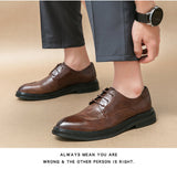 Cross-border 2026 autumn new casual leather shoes fashionable men's business shoes korean style tren