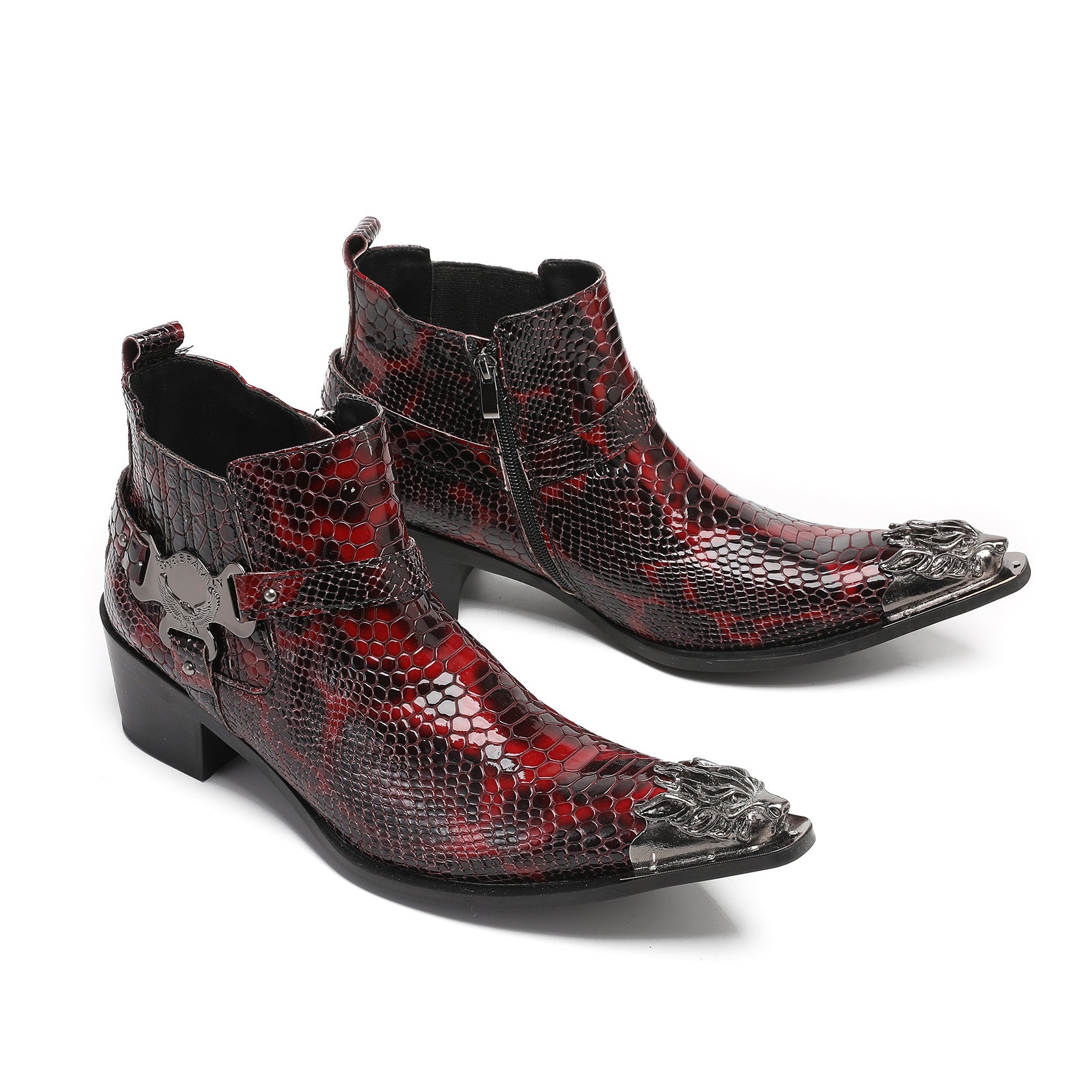 Men's Leather Chelsea Boots – Pointed Toe, British Style – Style 28