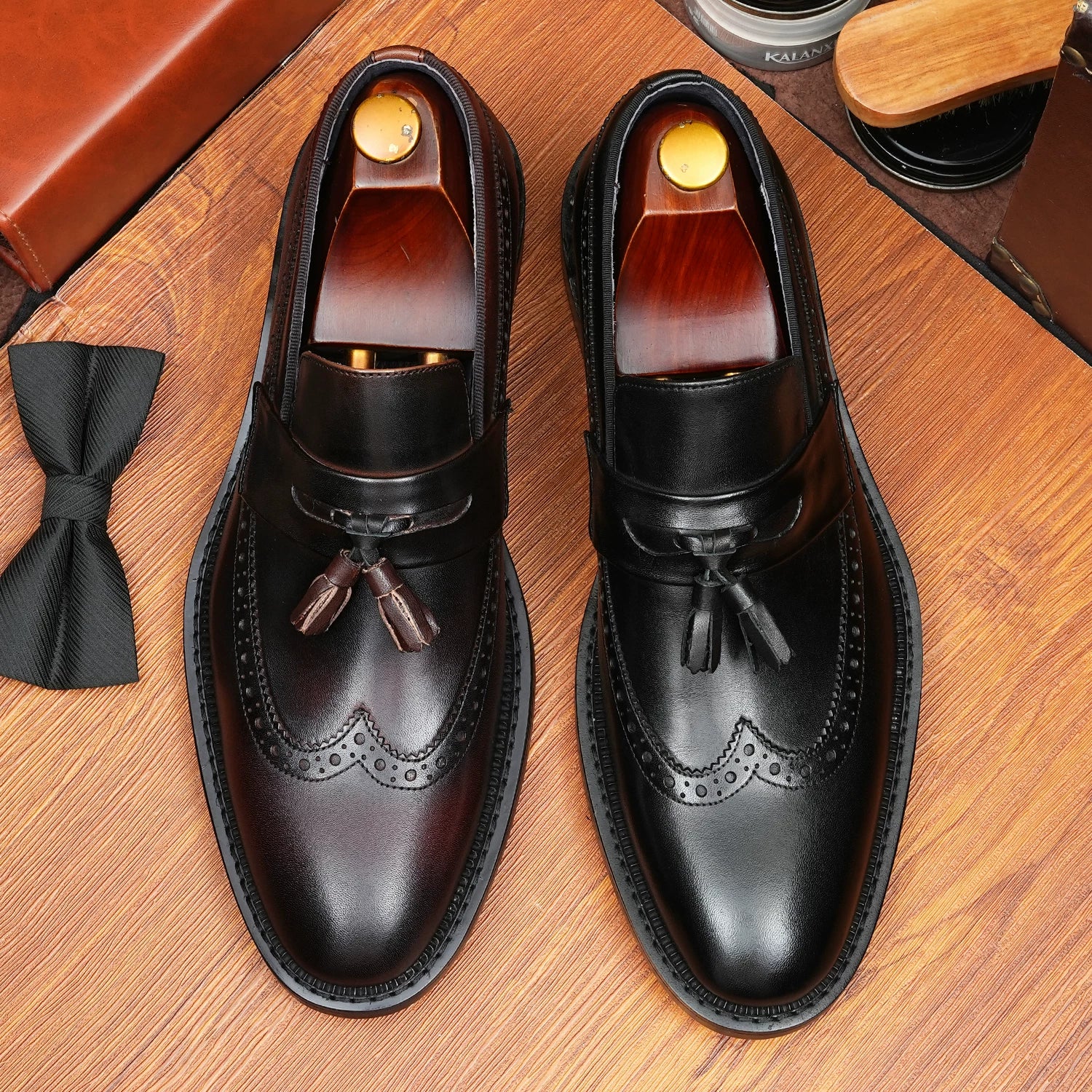 Men's Loafers, Slip-On, British Style