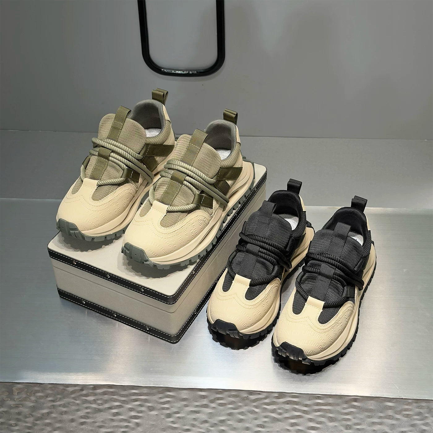 Men's Hidden-Wedge Trendy Sports Sneakers 2026 Spring New