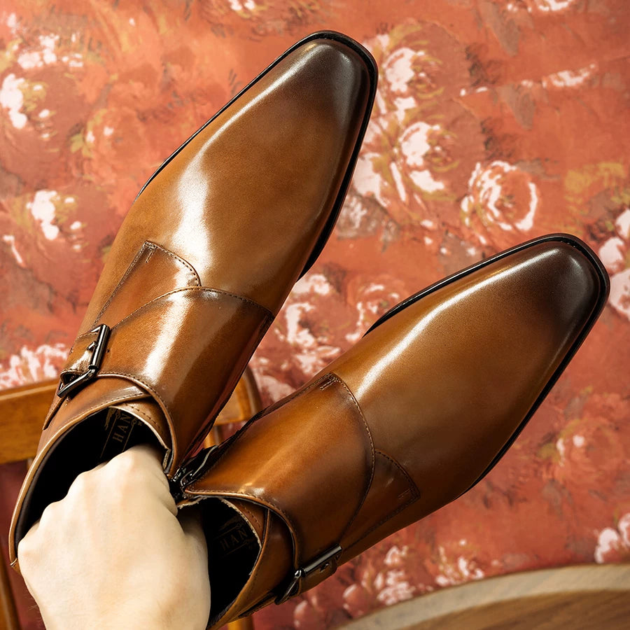 Men's Genuine Leather Martin Boots, Business, Formal