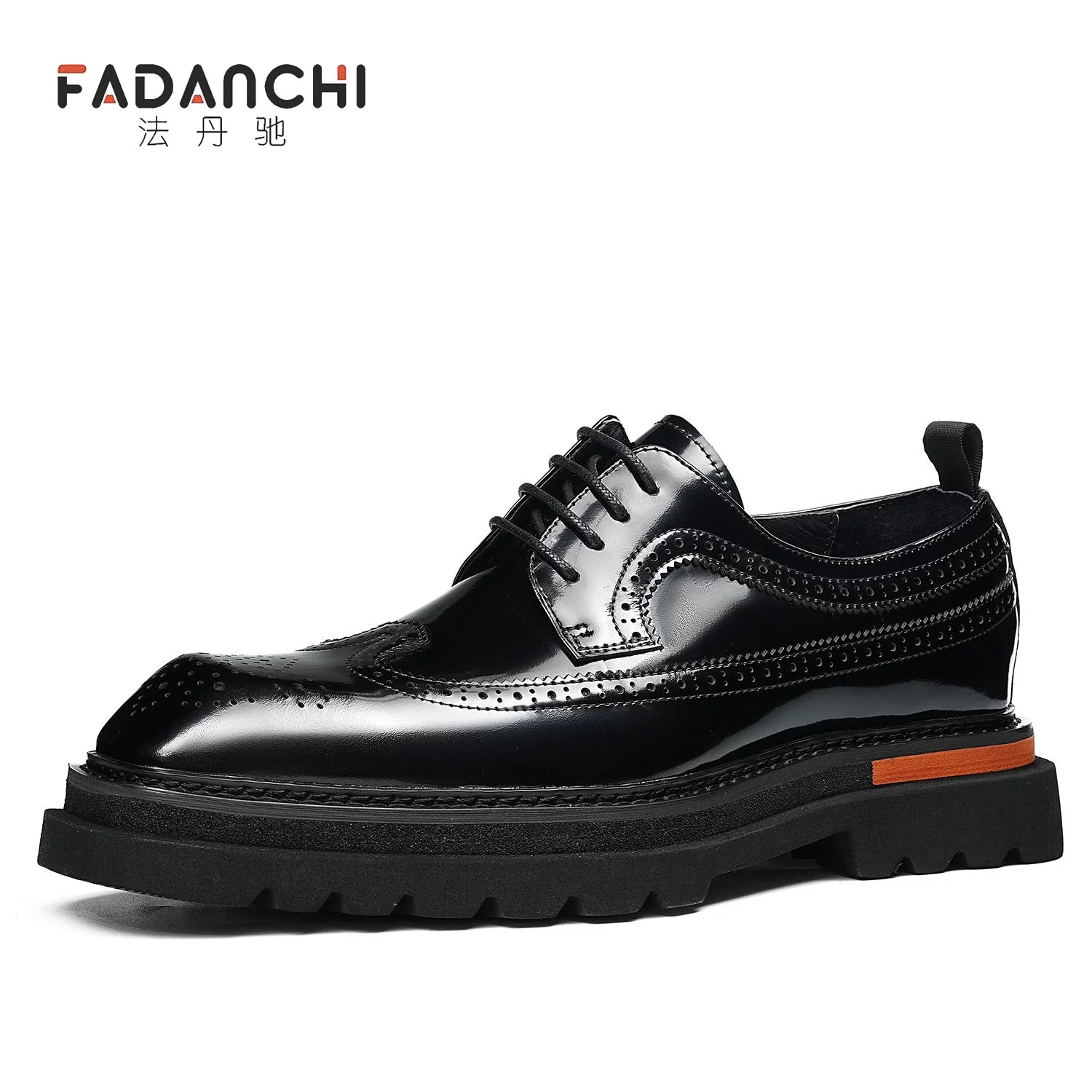 Men's Genuine Leather Leather Shoes, Height Increasing, Thick Sole