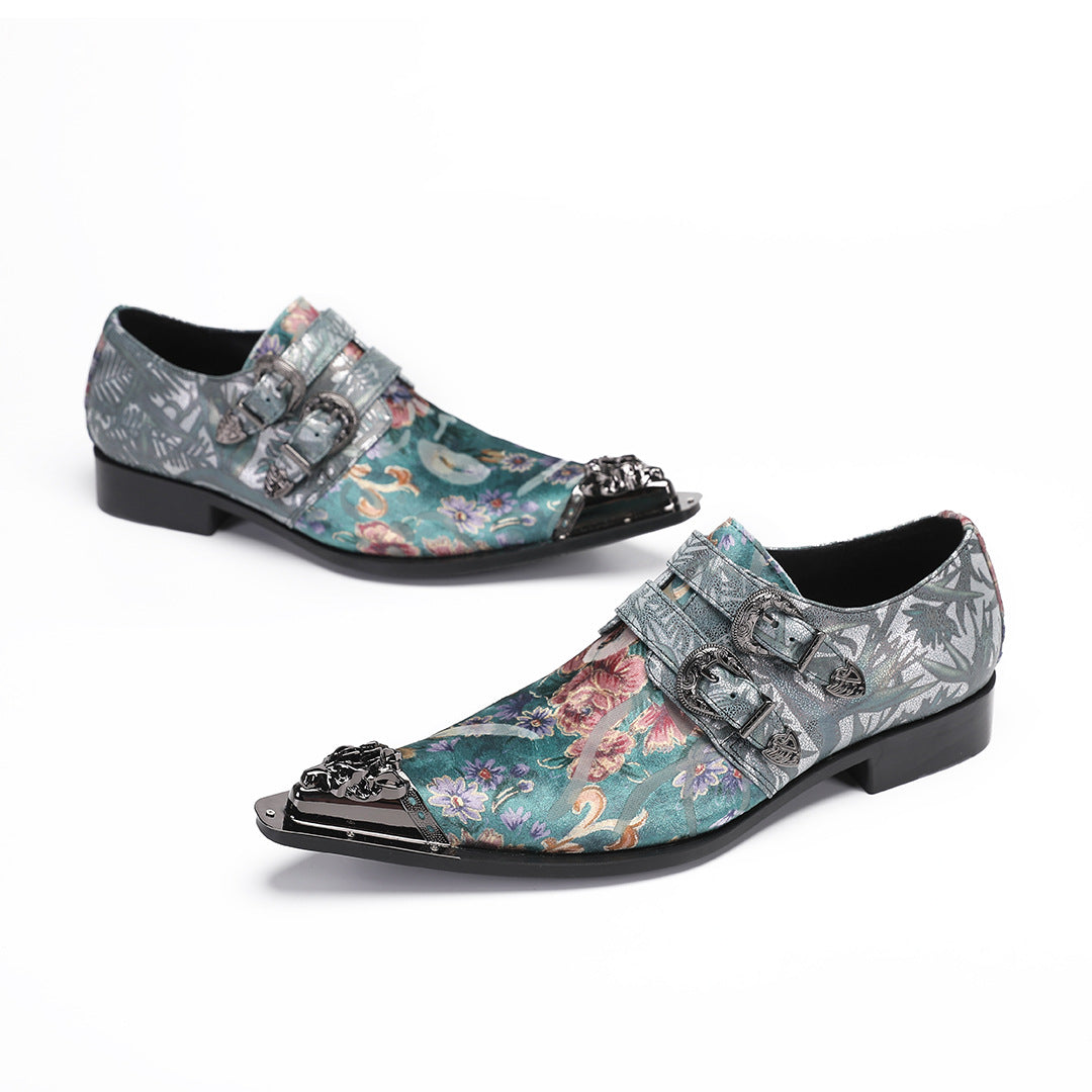 Men's Leather Loafers – Pointed Toe – Style 57