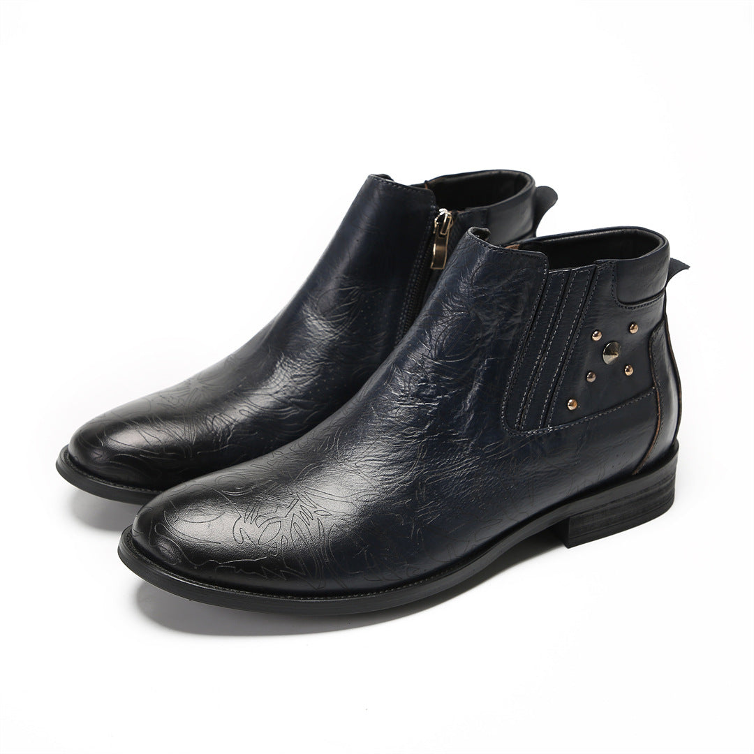 Men's Leather Chelsea Boots – Business, Handmade – Style 13