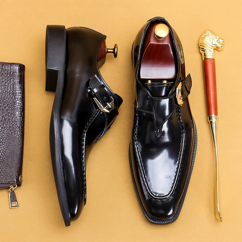 Men's Genuine Leather Leather Shoes, British Style, Business