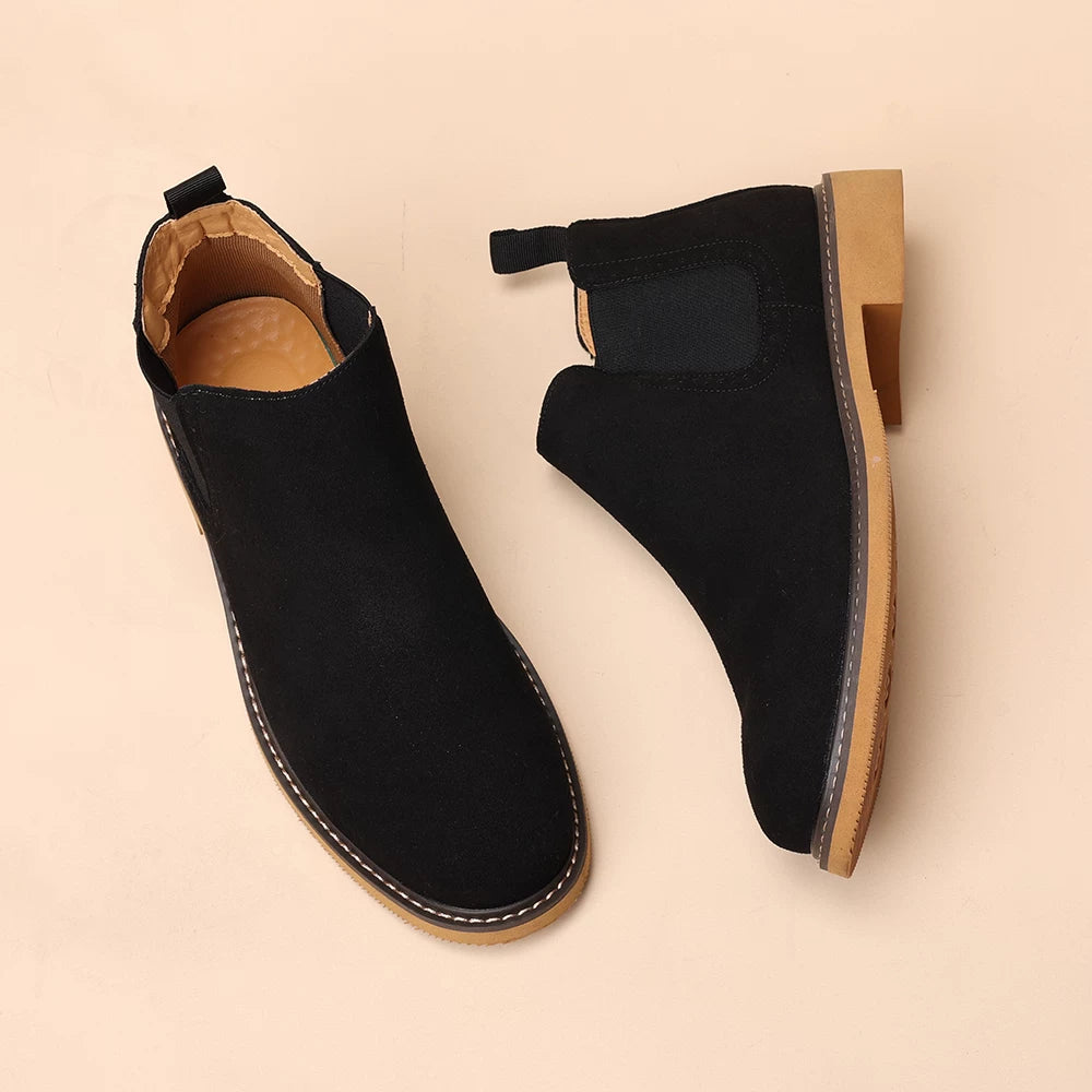 Men's Suede Martin Boots, British Style, Business