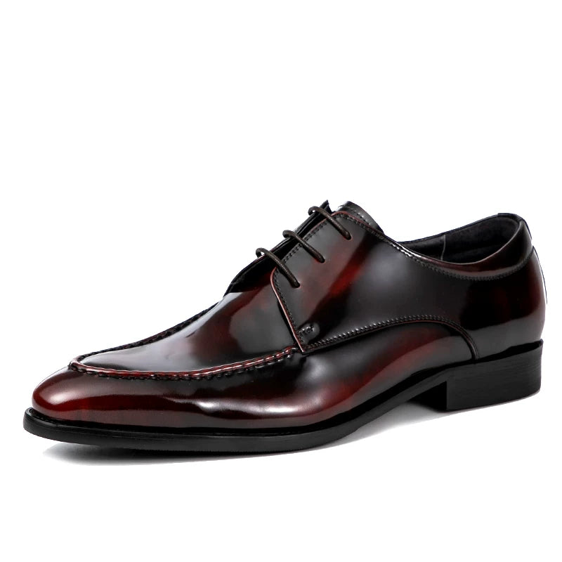 Men's Derby Shoes, Handmade, Pointed Toe