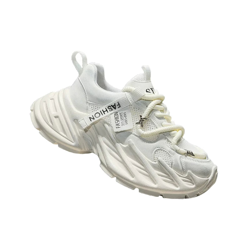Men's Height-Increasing Platform Breathable Mesh Chunky Dad Sneakers 2026 Summer New