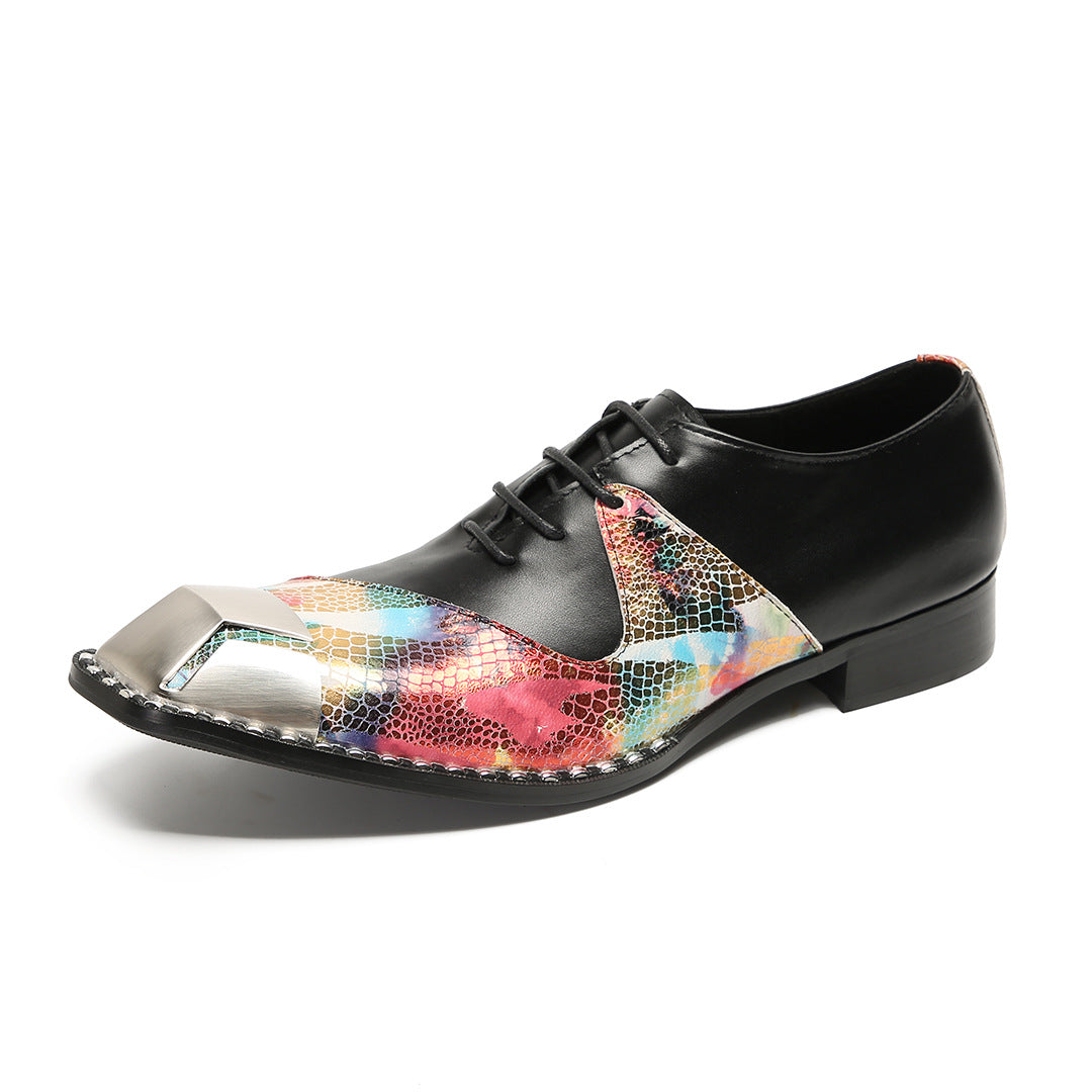 Men's Leather Oxford Formal Shoes – Pointed Toe, Business – Style 27