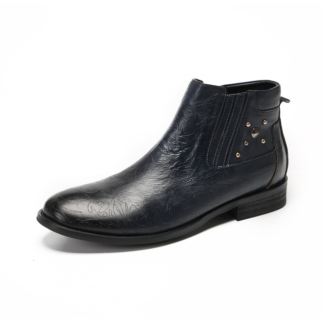 Men's Leather Chelsea Boots – Business, Handmade – Style 13
