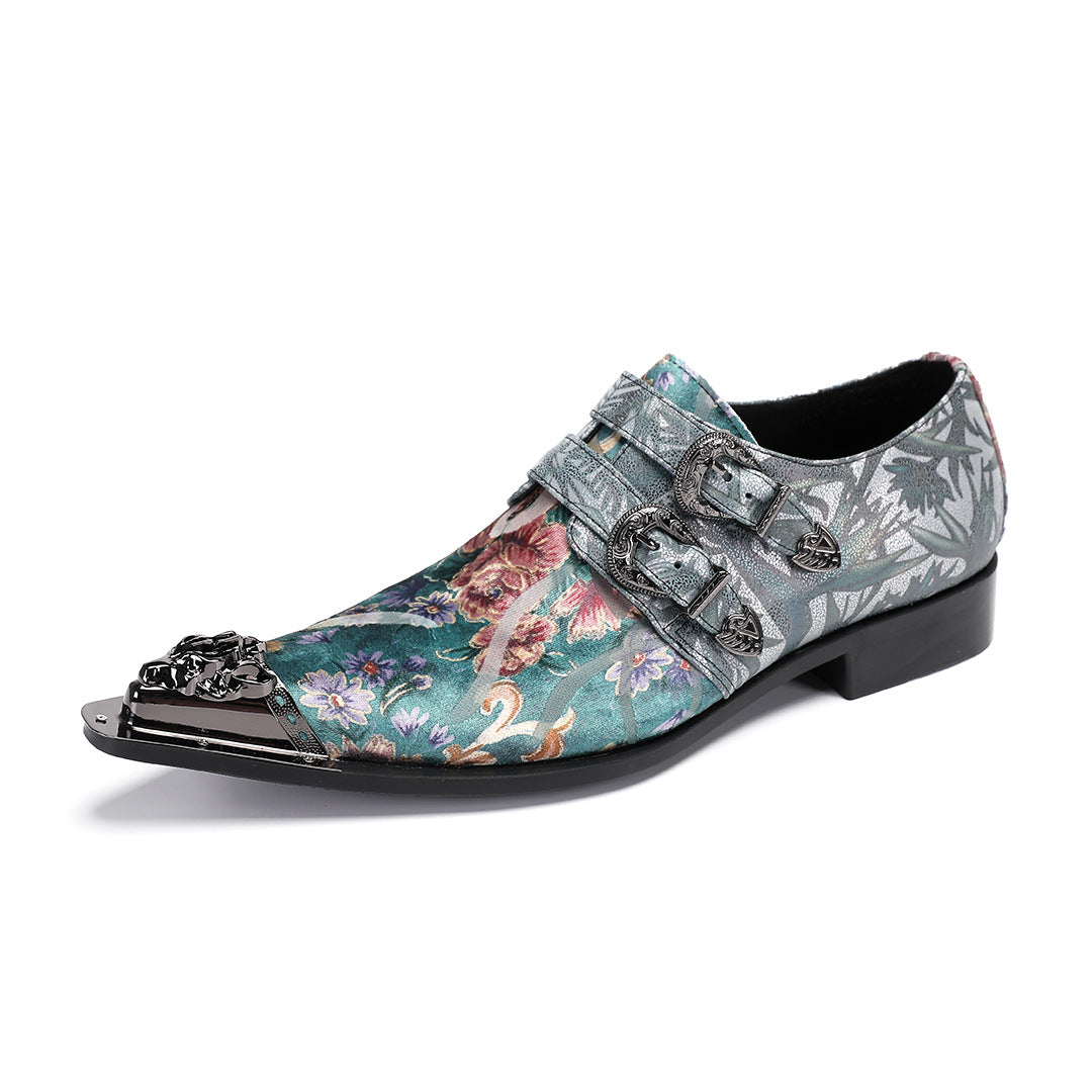 Men's Leather Loafers – Pointed Toe – Style 62