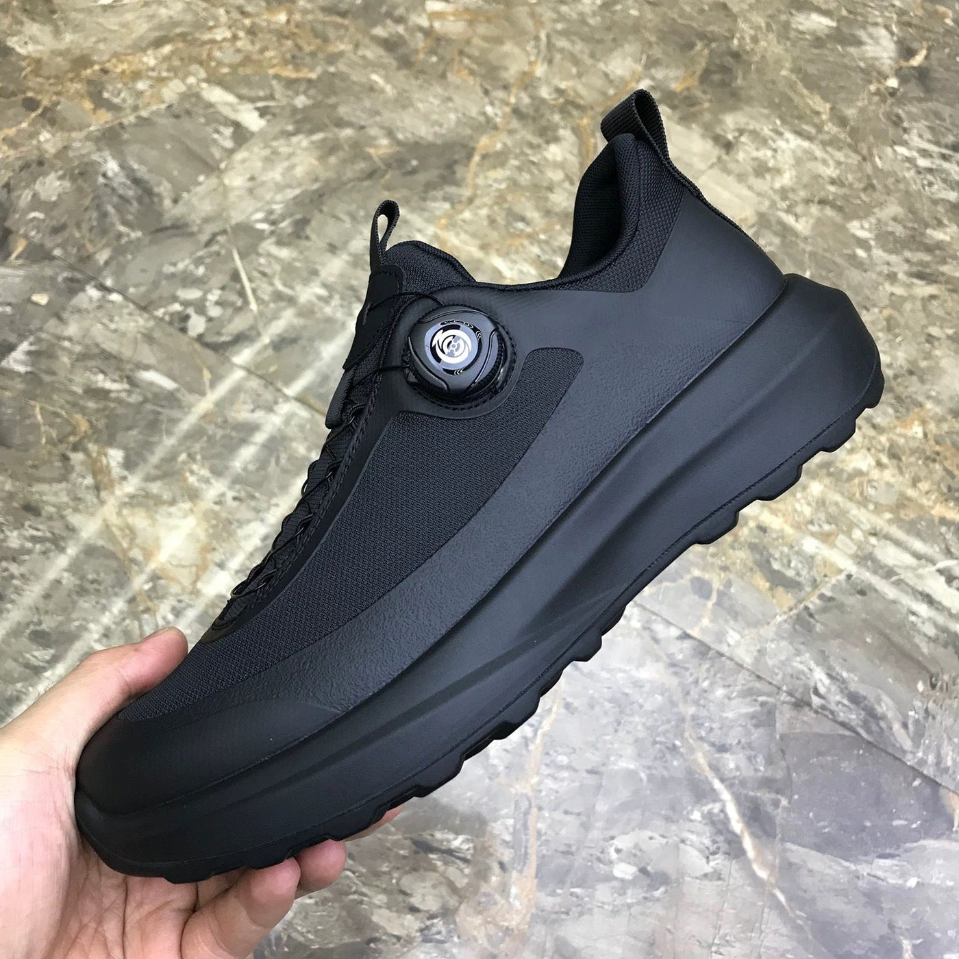 Autumn and winter new cloth men's shoes outdoor sports leisure knob buckle lightweight thick sole 2