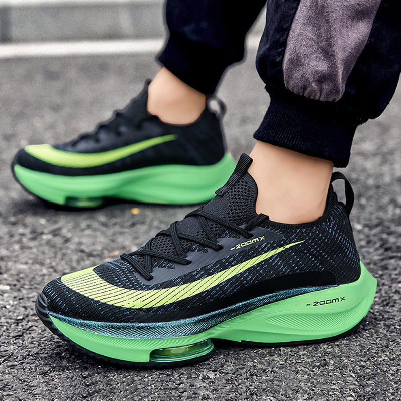 Export shoes men's trendy 2026 summernew arrival flying woven men shoes couple running sports mens shoes
