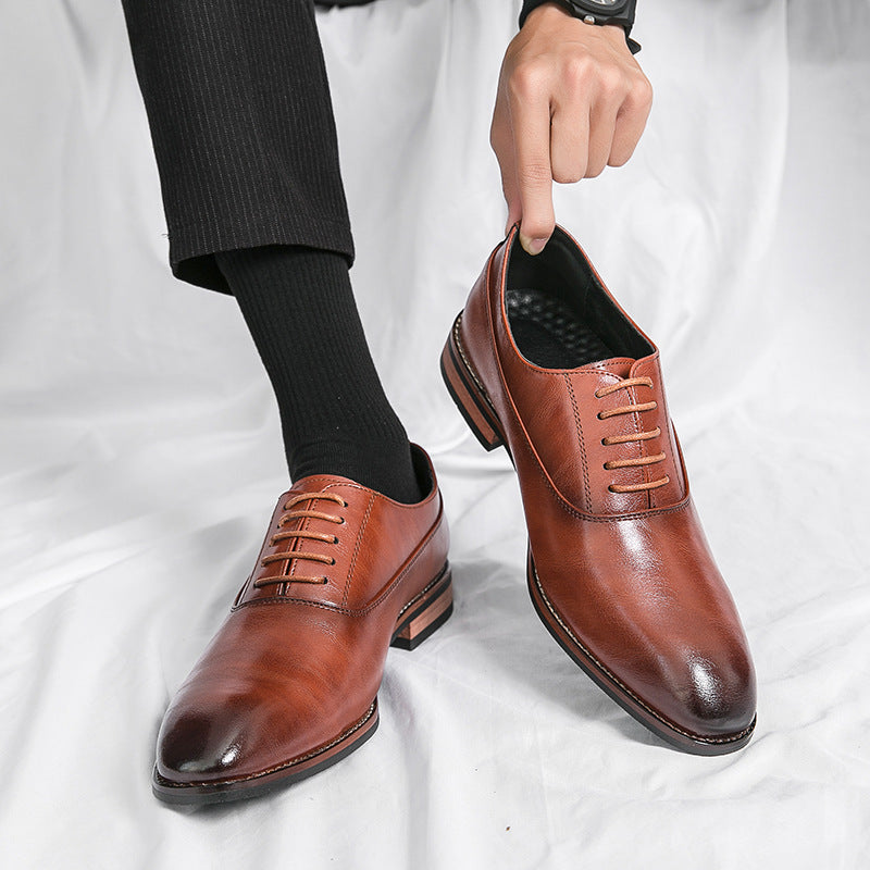 2026 cheap new spring/summer formal leather shoes business casual men's shoes youth comfortable