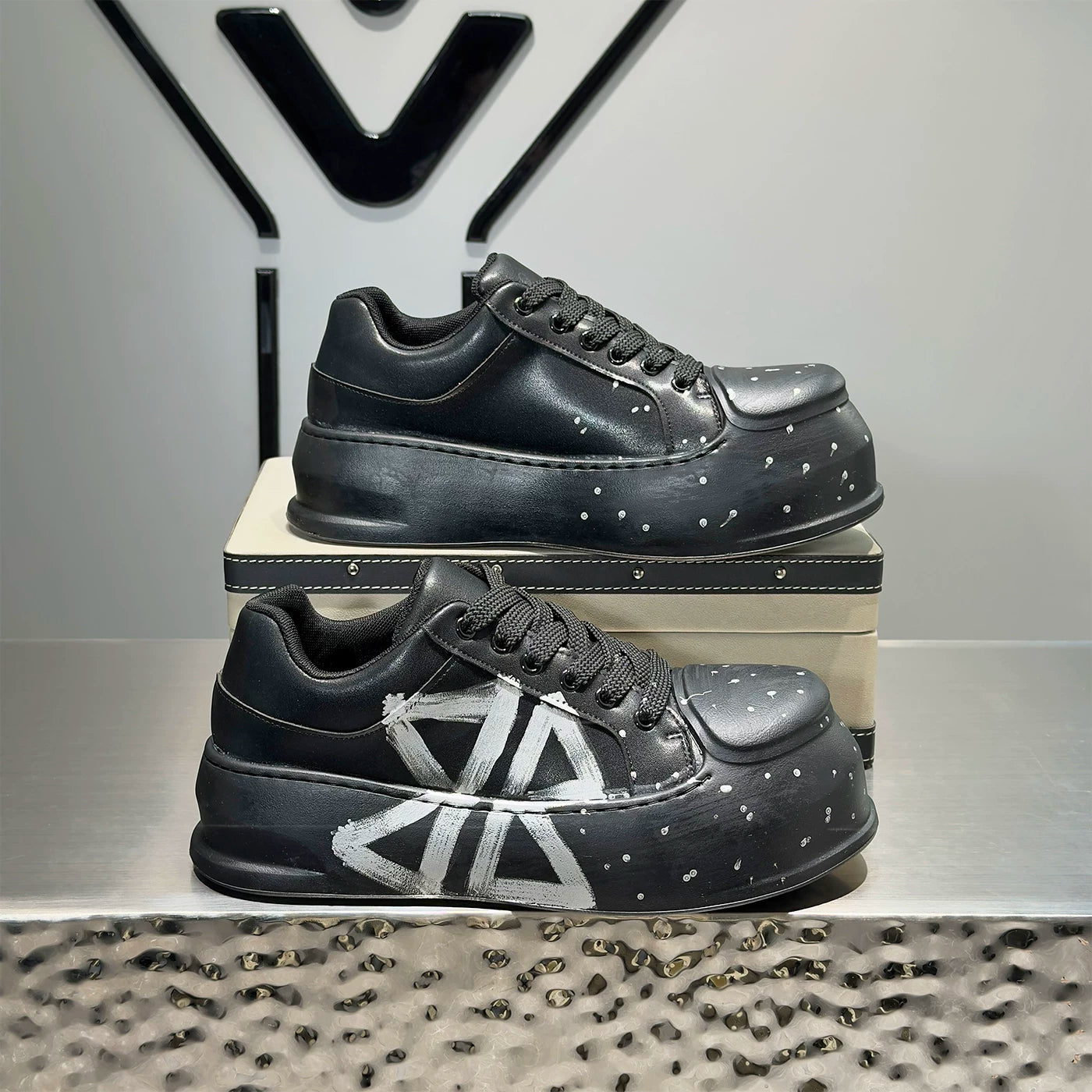 Men's Height-Increasing Platform Big-Toe Trendy Skate Shoes 2026 New