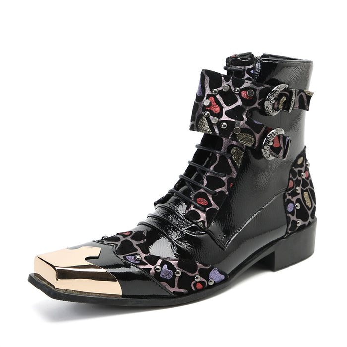 Men's zipper short boots spring and autumn cohide breathable Martin boots Chelsea cohide brand high-top casual leather shoes fashion