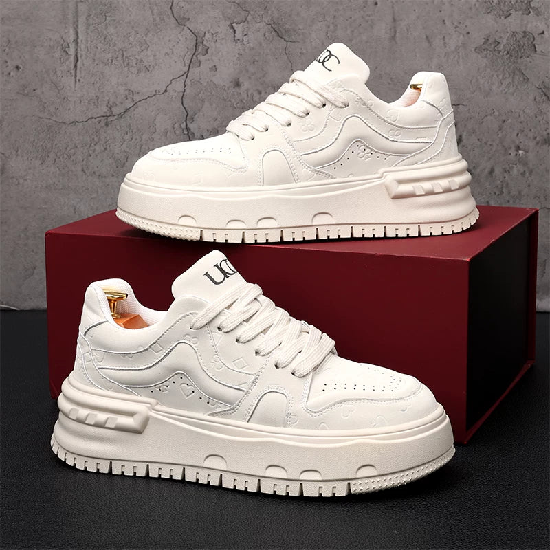 Men's Skate Shoes, Height Increasing, Thick Sole