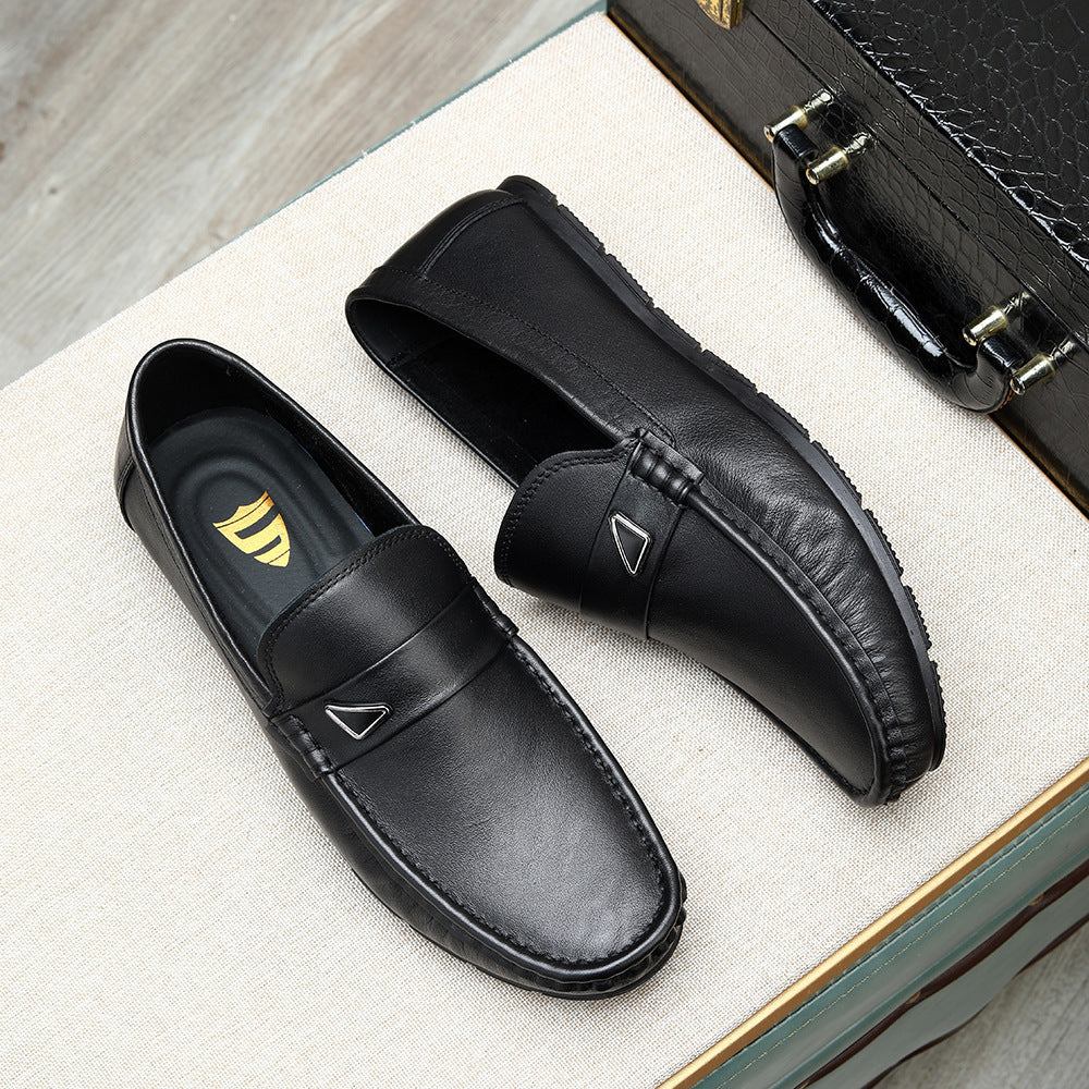 Soft and breathable single-layer cowhide loafers, new for spring/summer 2026. slip-on, comfortable m 8