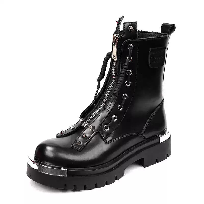 Men's Martin Boots, Height Increasing, Thick Sole